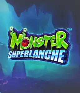 Explore the mysterious depths with the Monster Superlanche game by Pragmatic Play, showcasing a bright and playful monster logo set against a shadowy cave background. This graphic captures the adventure and mystery of a monster-themed game, perfect for fans of monster slots, delivering a fantastic play experience. 